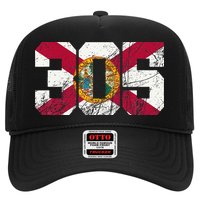 305 Area Code Flag Of Florida Miamidade County Hat