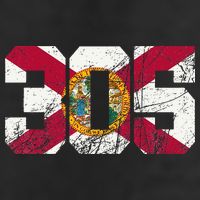 305 Area Code Flag Of Florida Miamidade County Hat