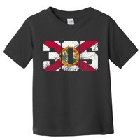 305 Area Code Flag Of Florida Miamidade County Toddler T-Shirt