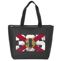 305 Area Code Flag Of Florida Miamidade County Zip Tote Bag