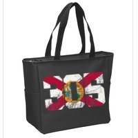 305 Area Code Flag Of Florida Miamidade County Zip Tote Bag