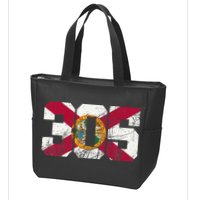 305 Area Code Flag Of Florida Miamidade County Zip Tote Bag
