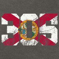 305 Area Code Flag Of Florida Miamidade County Cotton Canvas Backpack