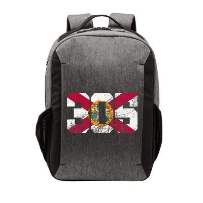 305 Area Code Flag Of Florida Miamidade County Vector Backpack