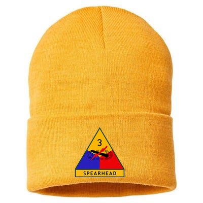 3rd Armored Division Army Wwii Spearhead Sustainable Knit Beanie