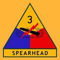 3rd Armored Division Army Wwii Spearhead Pom Pom 12in Knit Beanie