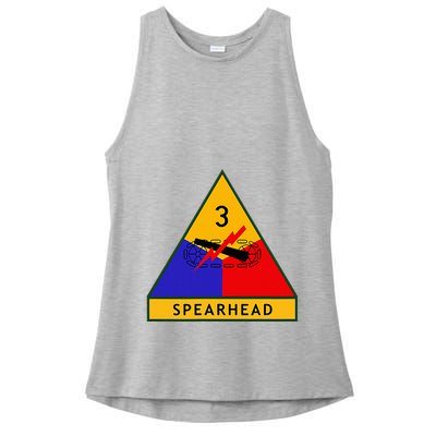 3rd Armored Division Army Wwii Spearhead Ladies PosiCharge Tri-Blend Wicking Tank