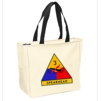 3rd Armored Division Army Wwii Spearhead Zip Tote Bag