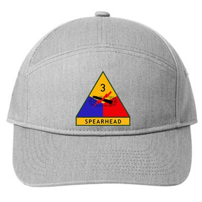 3rd Armored Division Army Wwii Spearhead 7-Panel Snapback Hat