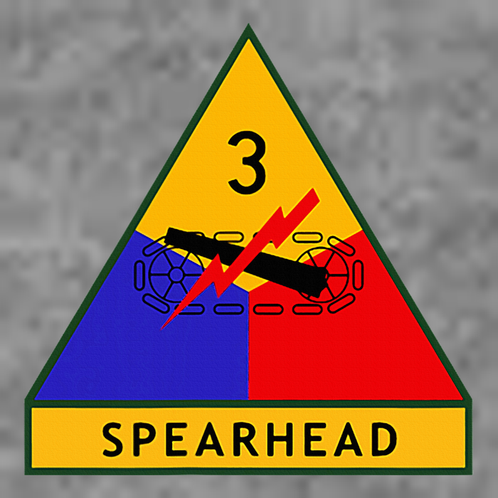 3rd Armored Division Army Wwii Spearhead 7-Panel Snapback Hat