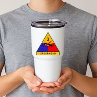 3rd Armored Division Army Wwii Spearhead Tumbler