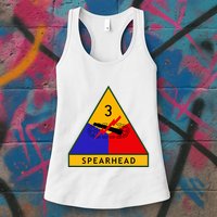 3rd Armored Division Army Wwii Spearhead Womens Tank Top
