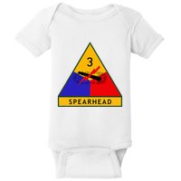 3rd Armored Division Army Wwii Spearhead Baby Bodysuit