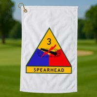 3rd Armored Division Army Wwii Spearhead Golf Towel