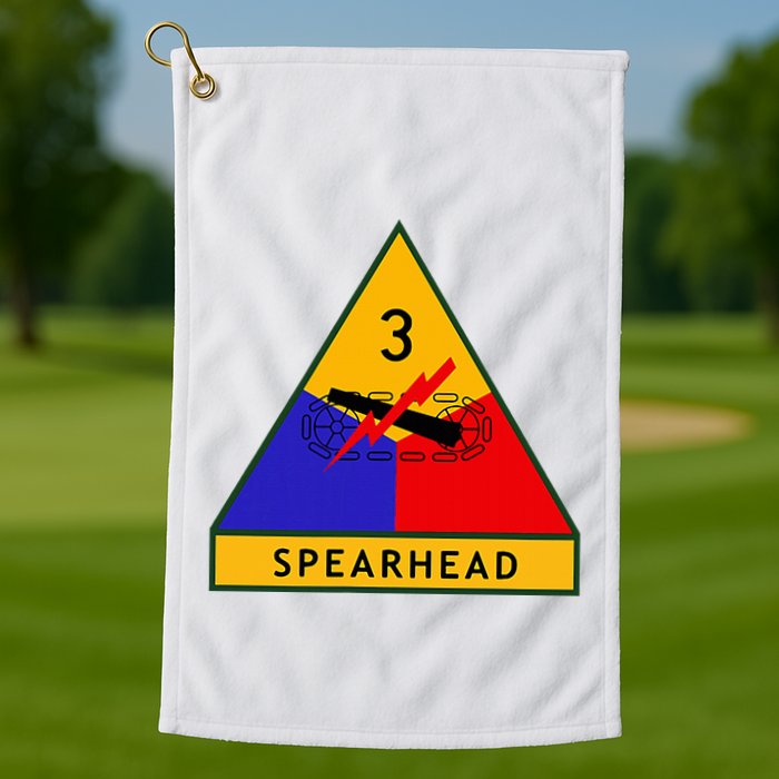 3rd Armored Division Army Wwii Spearhead Golf Towel