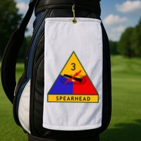 3rd Armored Division Army Wwii Spearhead Golf Towel