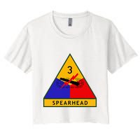 3rd Armored Division Army Wwii Spearhead Crop Top
