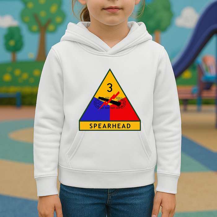 3rd Armored Division Army Wwii Spearhead Kids Hoodie