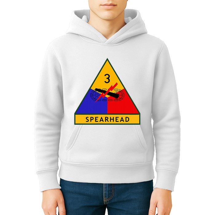 3rd Armored Division Army Wwii Spearhead Kids Hoodie