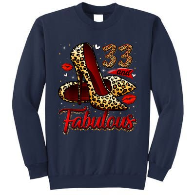 33 And Fabulous High Heels Stepping Into My 33rd Birthday Sweatshirt