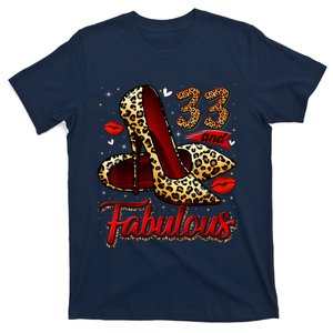 33 And Fabulous High Heels Stepping Into My 33rd Birthday T-Shirt