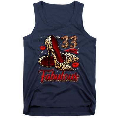 33 And Fabulous High Heels Stepping Into My 33rd Birthday Tank Top