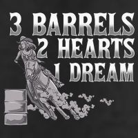 3 Barrels 2 Hearts 1 Dream Horse Barrel Racing Beanie