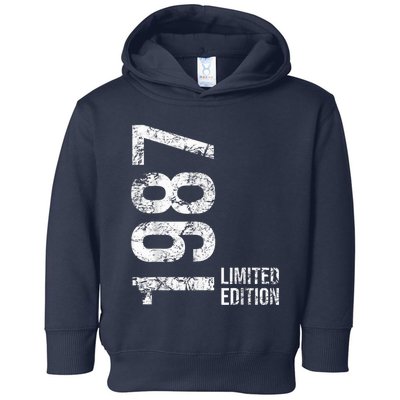 36th Birthday 36 Years Man Woman Retro Vintage 1987 Gift Toddler Hoodie