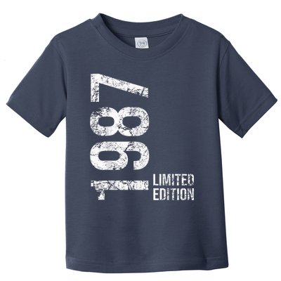 36th Birthday 36 Years Man Woman Retro Vintage 1987 Gift Toddler T-Shirt