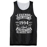 30th Birthday 30 Years Old Vintage Legends Born In 1994 Mesh Reversible Basketball Jersey Tank