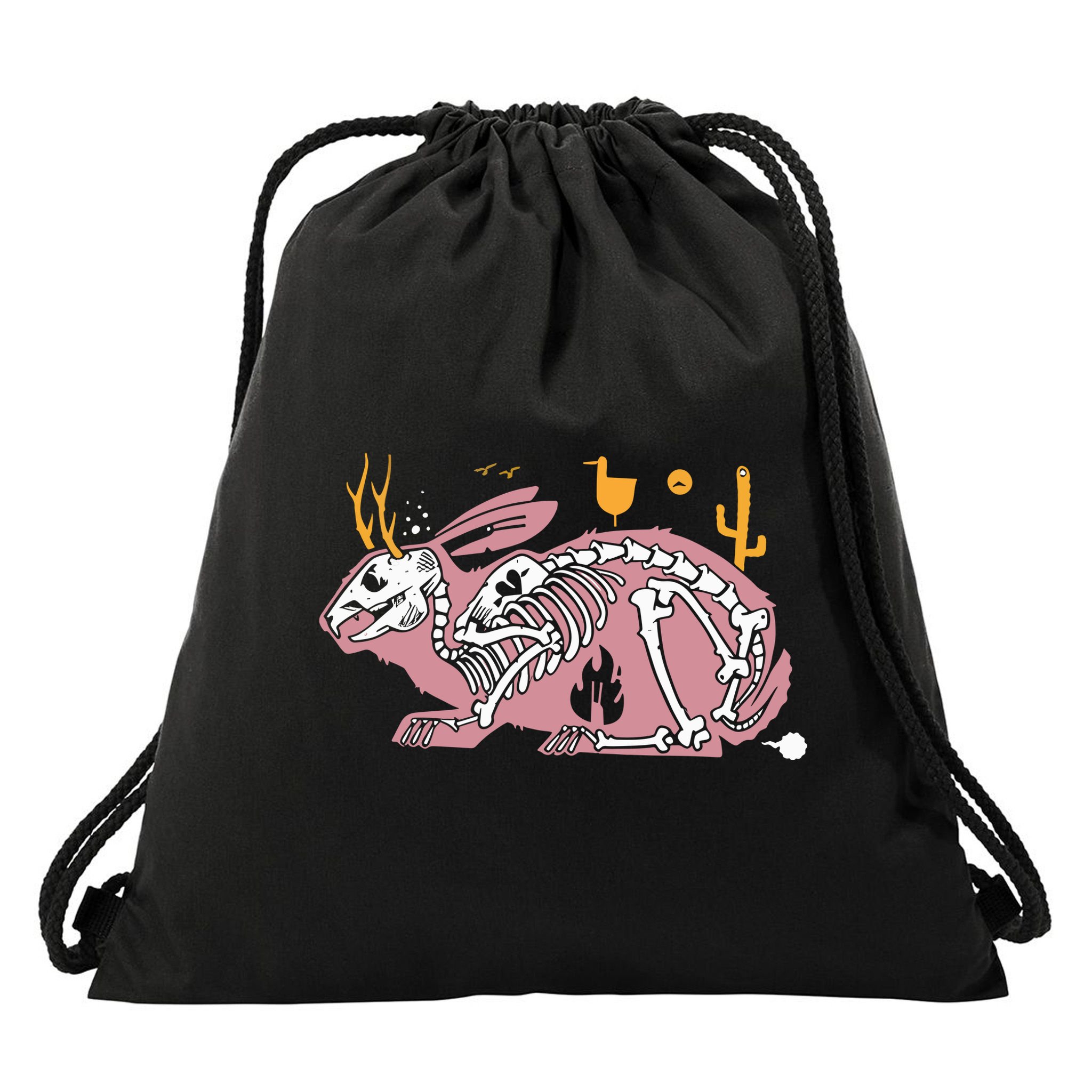 303 Boards 303 X Jeremy Fish Jackalope Drawstring Bag