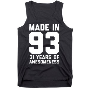 31st Birthday 31 Year Old Gift Women Son Daughter Long Sleeve Tank Top