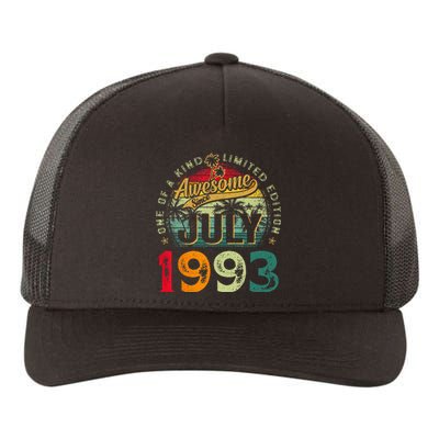 30th Birthday Awesome Since July 1993 30 Years Old Gifts Yupoong Adult 5-Panel Trucker Hat