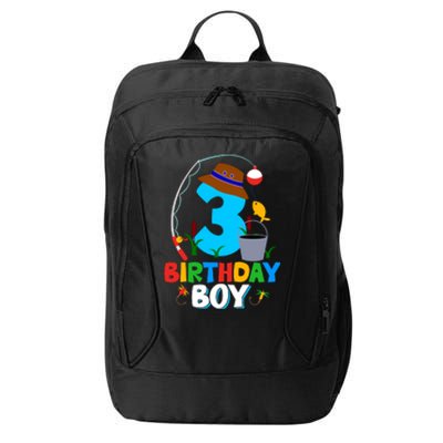 3rd Birthday Boy Fishing Fish Bday Party Decorations City Backpack