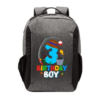 3rd Birthday Boy Fishing Fish Bday Party Decorations Vector Backpack