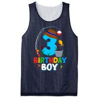 3rd Birthday Boy Fishing Fish Bday Party Decorations Mesh Reversible Basketball Jersey Tank