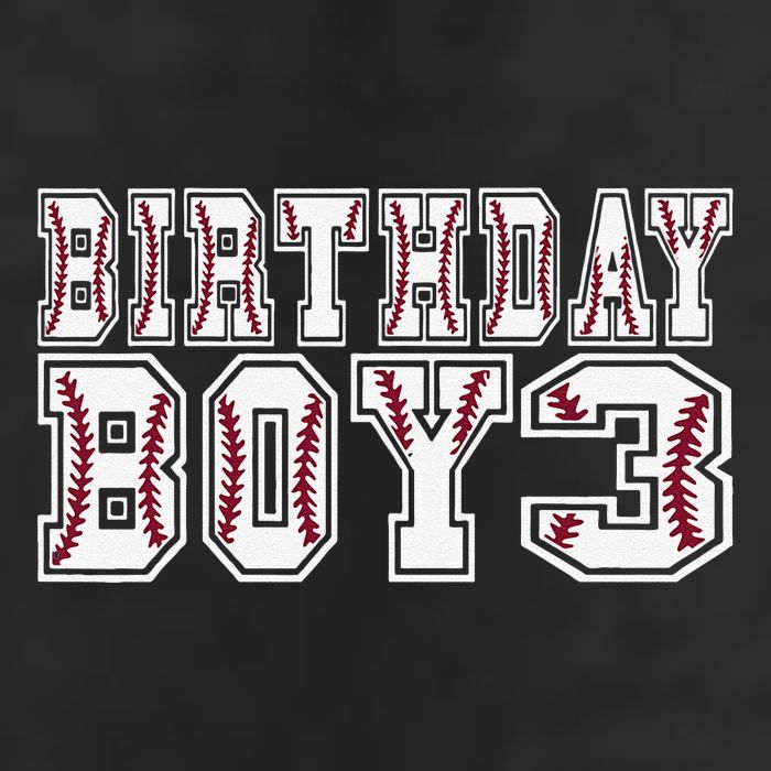 3rd Birthday Baseball Big Number Three 3 Year Old Day Funny 7 Panel Mesh Trucker Snapback Hat