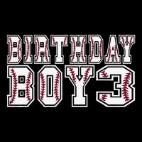 3rd Birthday Baseball Big Number Three 3 Year Old Day Funny 7-Panel Snapback Hat