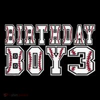 3rd Birthday Baseball Big Number Three 3 Year Old Day Funny Bucket Hat