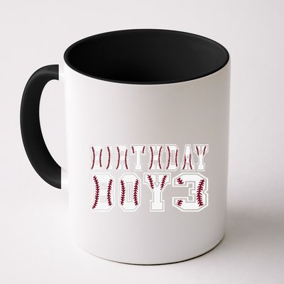 3rd Birthday Baseball Big Number Three 3 Year Old Day Funny Mug