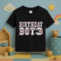 3rd Birthday Baseball Big Number Three 3 Year Old Day Funny Toddler T-Shirt