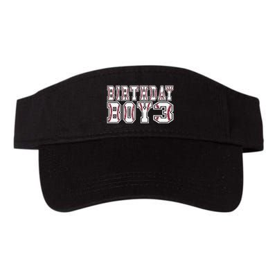 3rd Birthday Baseball Big Number Three 3 Year Old Day Funny Visor