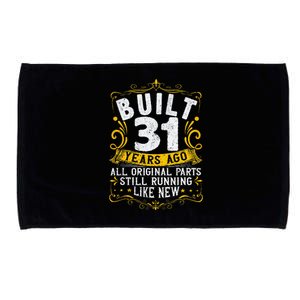 31st Birthday Built 31 Years Ago 31 Years Old Birthday Microfiber Hand Towel