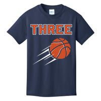  3rd Birthday Basketball Party Jersey 3 Years Old Kids T-Shirt