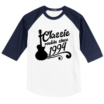 30th Birthday Classic Rockin Since 1994 Baseball Sleeve Shirt