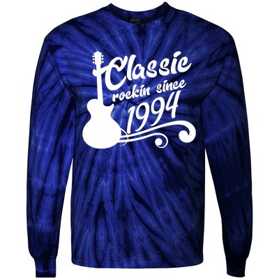 30th Birthday Classic Rockin Since 1994 Tie-Dye Long Sleeve Shirt