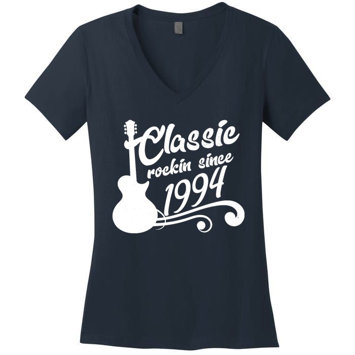 30th Birthday Classic Rockin Since 1994 Women's V-Neck T-Shirt