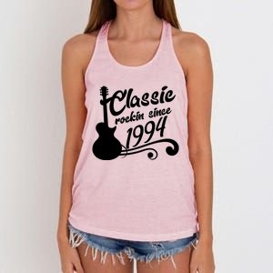 30th Birthday Classic Rockin Since 1994 Women's Knotted Racerback Tank