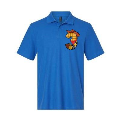 3rd Birthday Cowboy Softstyle Adult Sport Polo