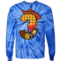 3rd Birthday Cowboy Tie-Dye Long Sleeve Shirt